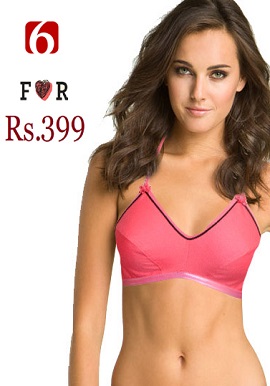 Wholesale Cotton Halter Neck Bra-6 Piece Lot