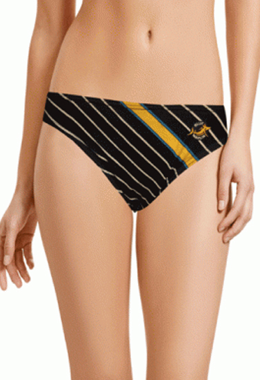 Ermenegildo Zagna Strips Print Bikini Bottom