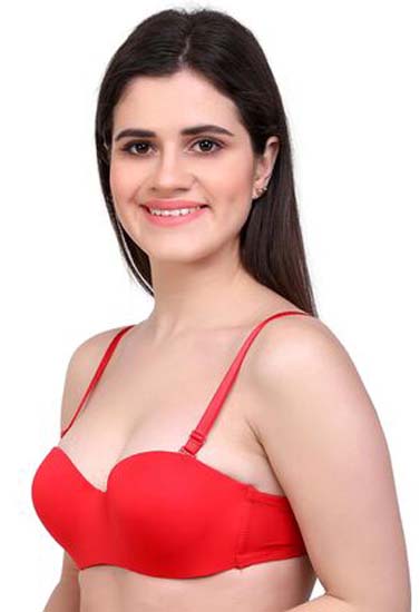 "4Pack" Demi cup padded underwired push up bra