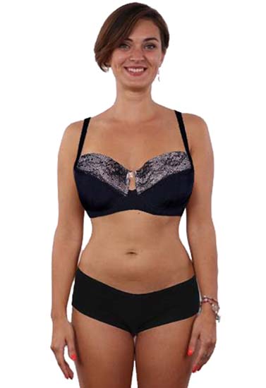 "Wunderlove" Wired Lace Bra Boyshort Lingerie Set
