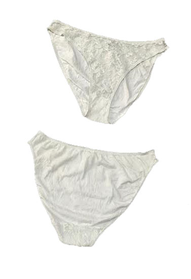 George White Net Plus Size Panty + 1 Free Bra