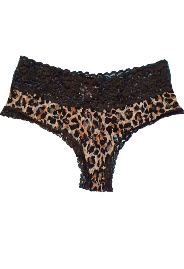 VICTORIA'S SECRET Luxurious Animal Print Transparent Panty