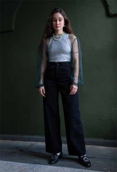 Black high waisted jeans wide leg denim pants