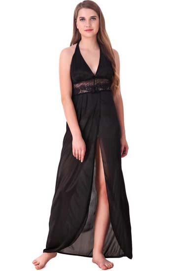 Daily wear Comfort Fit Full Satin Nightdress