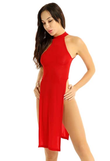"Very sexy" red provocative dress nightwear