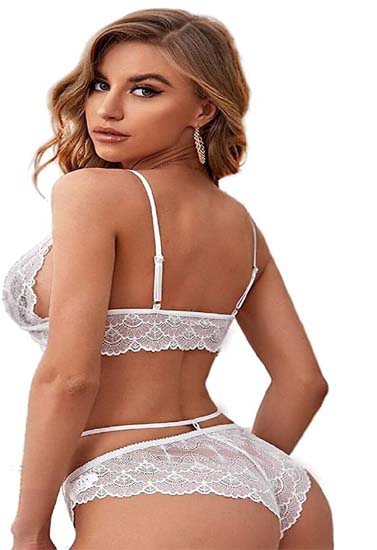 Romantic Lace Honeymoon Bra Panty Gift Set