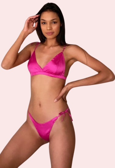 Affordable Pure Silk Bra Set for Women
