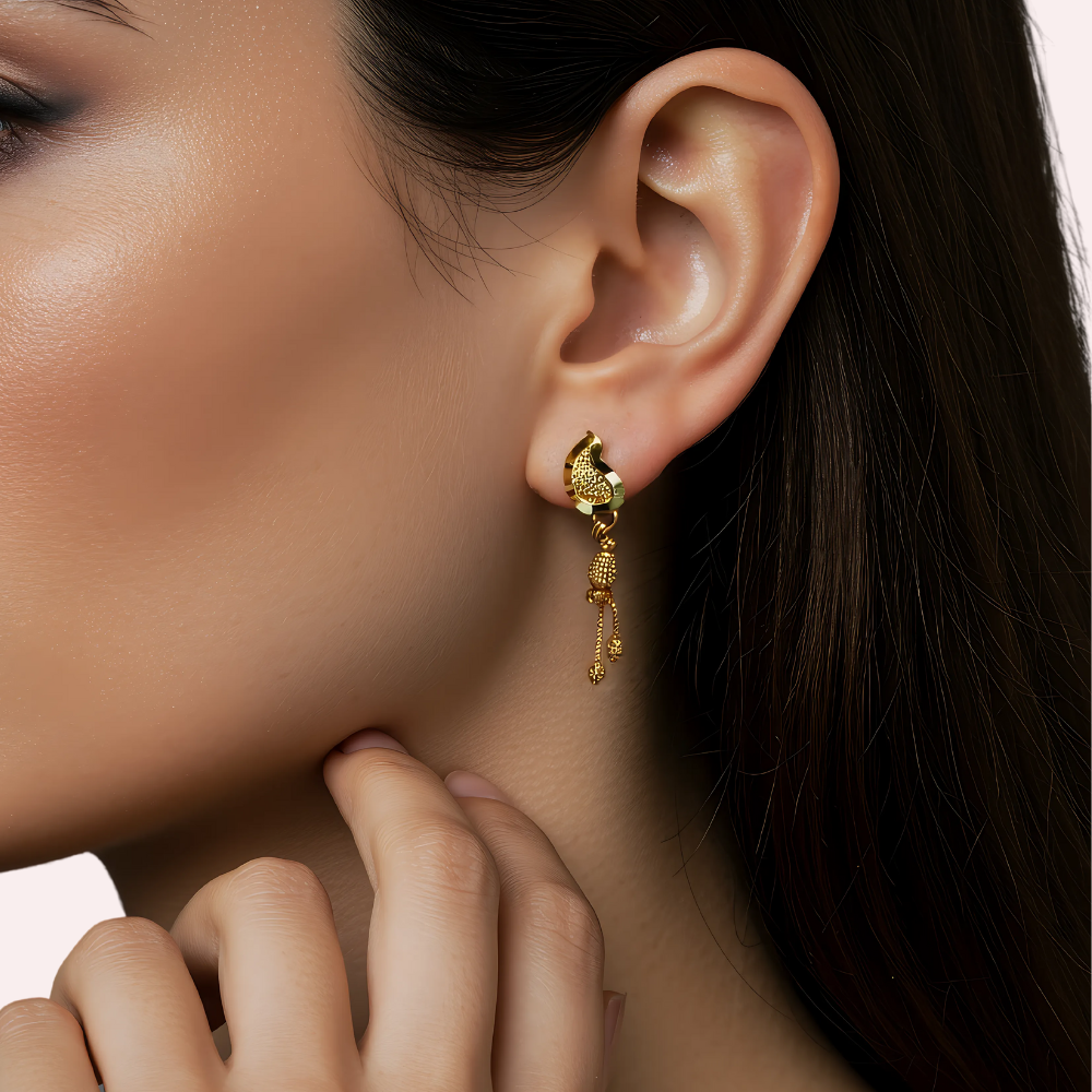 Regal Lakshmi Temple Jhumka Earrings