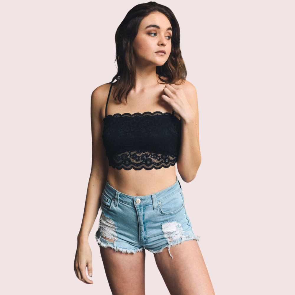 Flirty and Feminine Lace Bandeau Bralette
